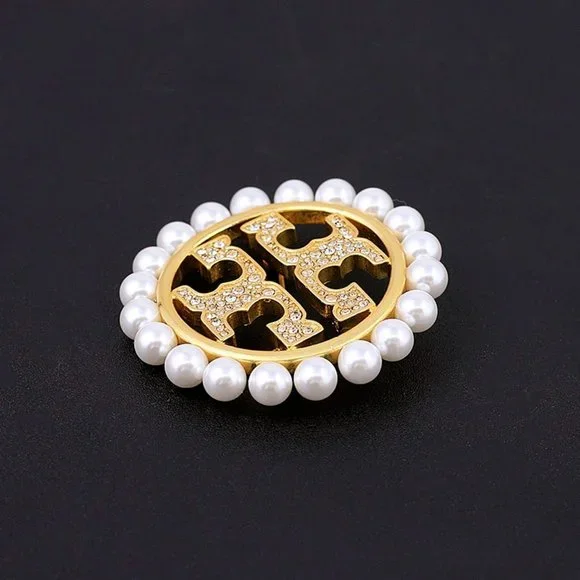 Tory Burch | Jewelry | Tory Burch Miller Pave Pearl Brooch  display picture 3